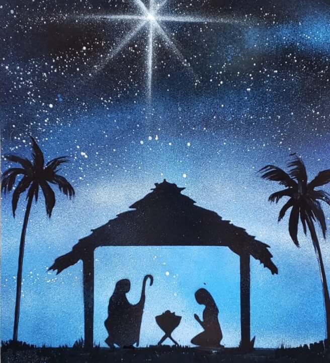 Paint N Sip - Nativity Scene Step by Step Class