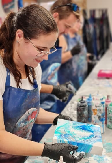 Paint Pouring & Pinot Class for Private Functions
