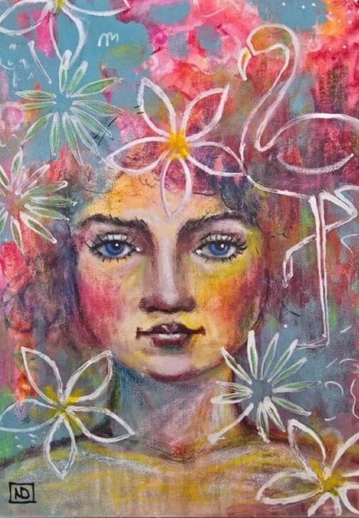 Paint, Sip and Nibbles Workshop: Whimsical Faces
