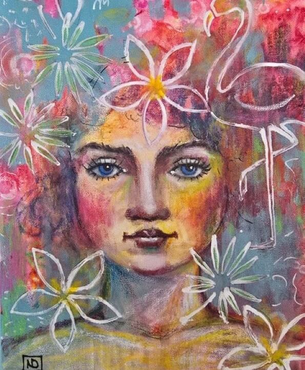 Paint, Sip and Nibbles Workshop: Whimsical Faces