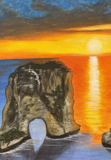 Paint, Sip and Supper Workshop: Golden Beirut