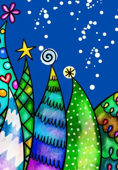 Paint Watercolour Christmas Cards