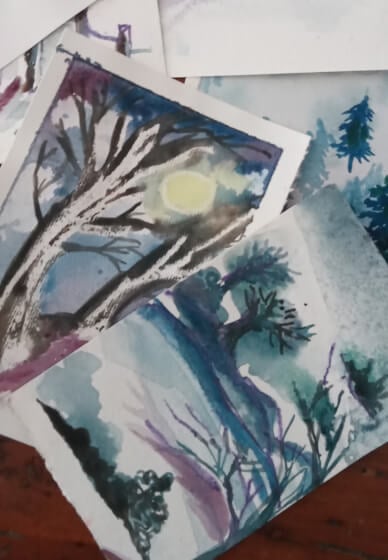 Paint Watercolour Winter Landscapes for Beginners