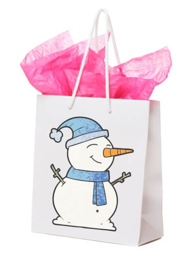 Paint Your Own Gift Bags for Christmas