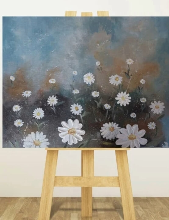 Paint Your Own Textured Abstract Wildflower Kit