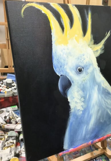 Painting Class for Beginners: Cockatoo