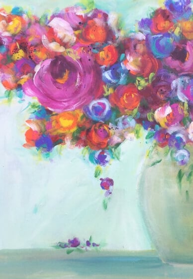 Painting Class for Beginners: Flowers in a Vase
