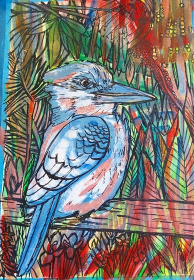 Painting Class for Kids: Kookaburra