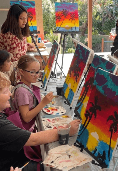 Painting Class for Kids Parties