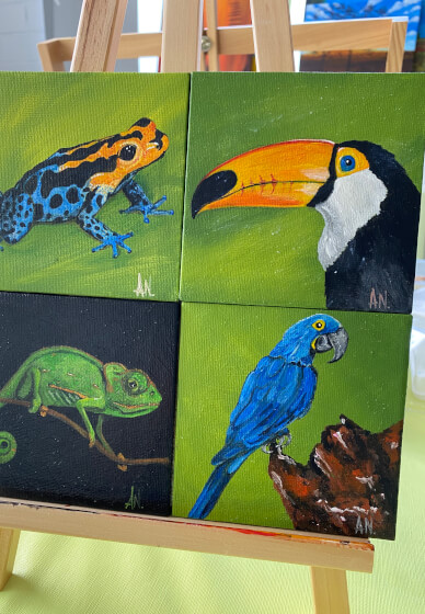 Painting Class for Kids: the Rainforest (7-12 Years)