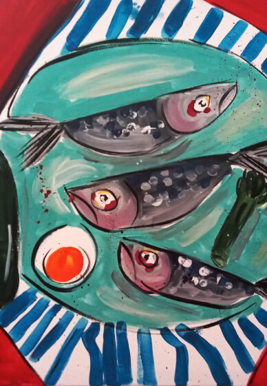 Painting Sardines Workshop for Beginners