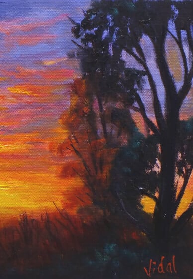 Painting Sunsets in Oils