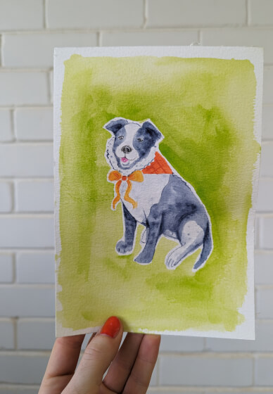 School Holiday Parent-Child Watercolour Pet Portraits Class