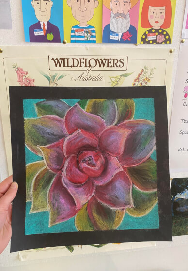Pastel Drawing Class for Kids: Succulents