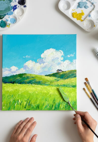 Peaceful Landscape Acrylics Painting Workshop