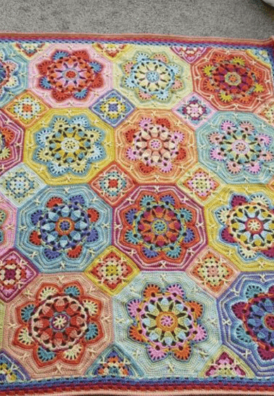 Persian Tile Blanket Crocheting Course