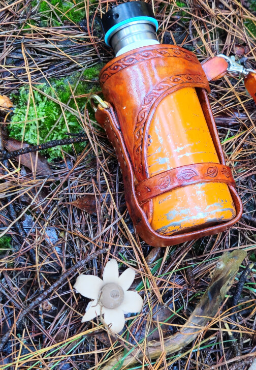 Personalised Leather Bottle Carrier Workshop