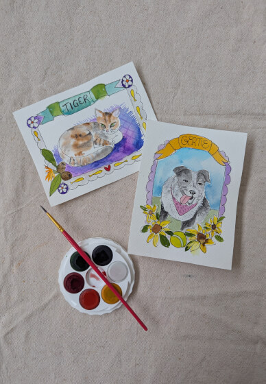 Pet Portraits: Watercolour and Ink Workshop
