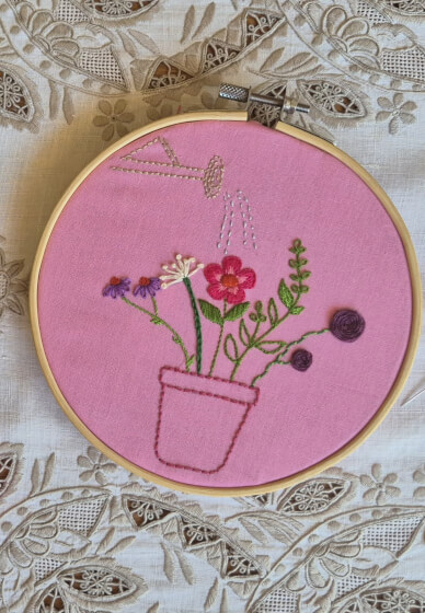 Petals and Stitches: Embroidery Sampler Workshop