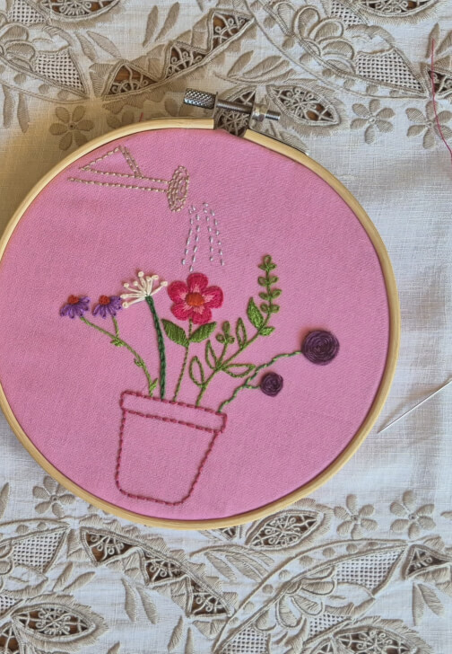 Petals and Stitches: Embroidery Sampler Workshop