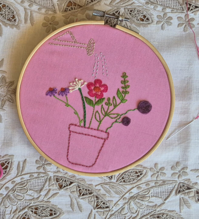 Petals and Stitches: Embroidery Sampler Workshop