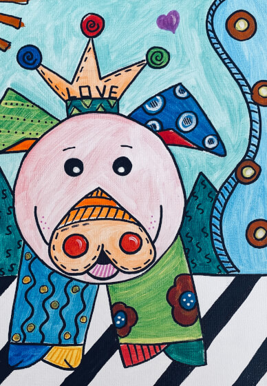Pig Power Acrylic Painting Workshop