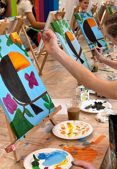 Play and Paint Workshop for Kids Birthday Parties