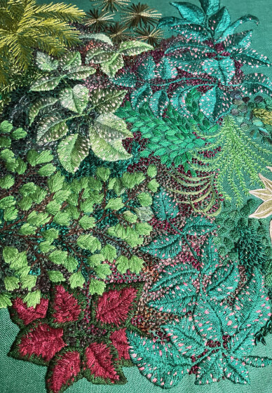 Polka Dot Plant Embroidery Class