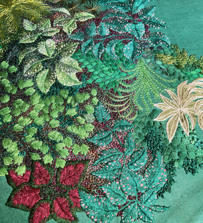 Polka Dot Plant Embroidery Class