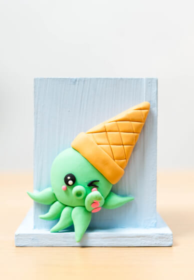 Polymer Air Dry Clay Sculpture Class: Ice Cream Octopus