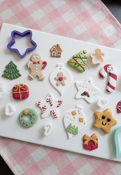 Polymer Clay Christmas Ornaments and Magnets Class