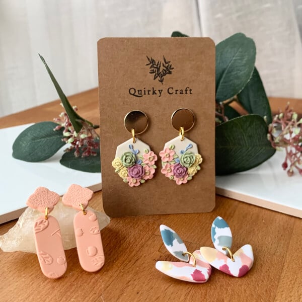 Divine Handpainted Earrings  Krafted with Happiness