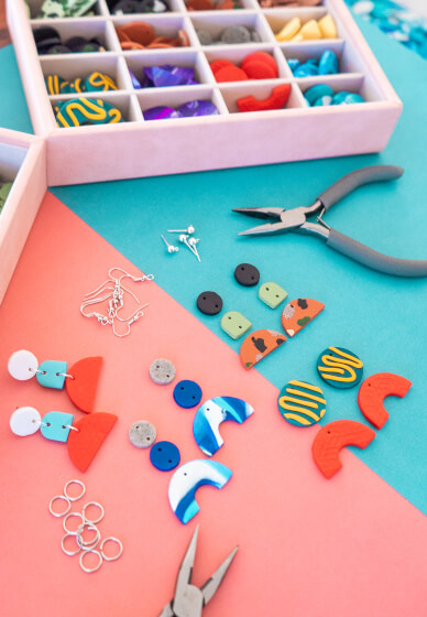 Polymer Clay Jewellery Workshop: Mix and Match Earrings