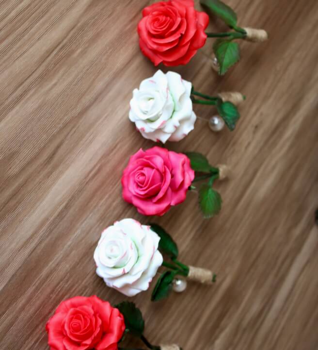 Polymer Clay Rose Brooch Workshop