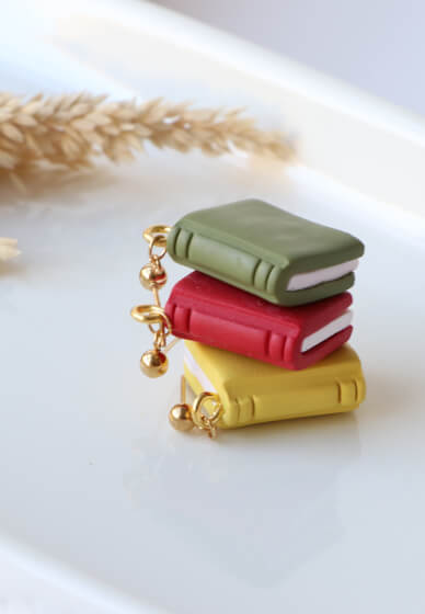 Polymer Clay Workshop: Create Your Own Mini Book Earrings