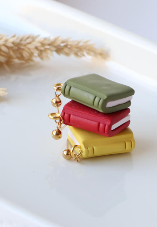 Polymer Clay Workshop: Create Your Own Mini Book Earrings