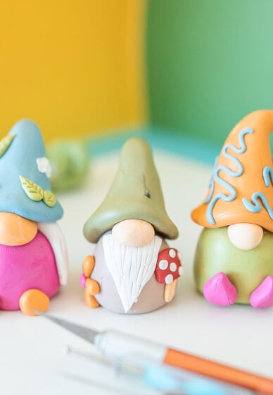 Polymer Clay Workshop: Miniature Garden Gnomes