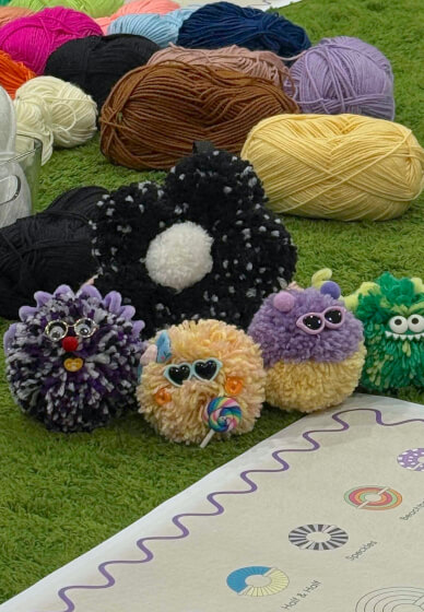 PomPom Monster Charm Class