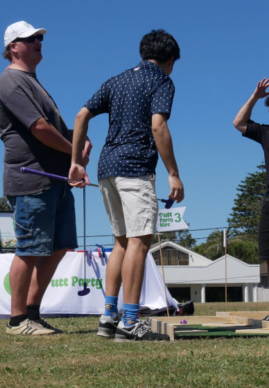 Portable Mini Golf Experience for Corporate Events