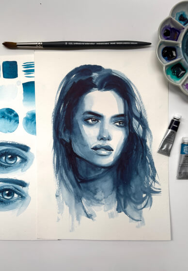 Portrait Painting in Watercolour Workshop