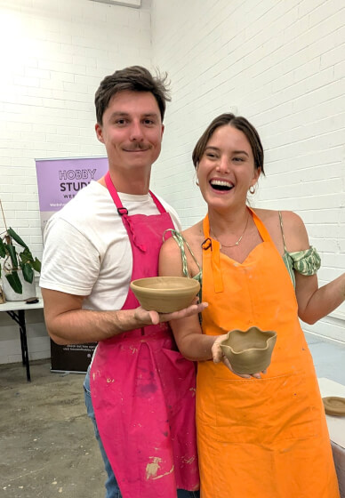 Pottery and Sip Class: Handmade Ceramic Mugs and Vases