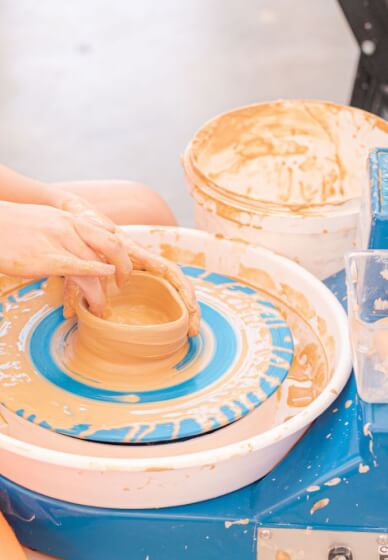 Pottery Wheel and Wine Workshop