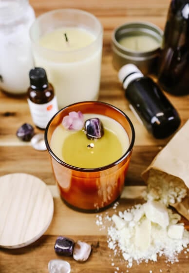 Pour and Sip Massage Candle and Body Scrub Class