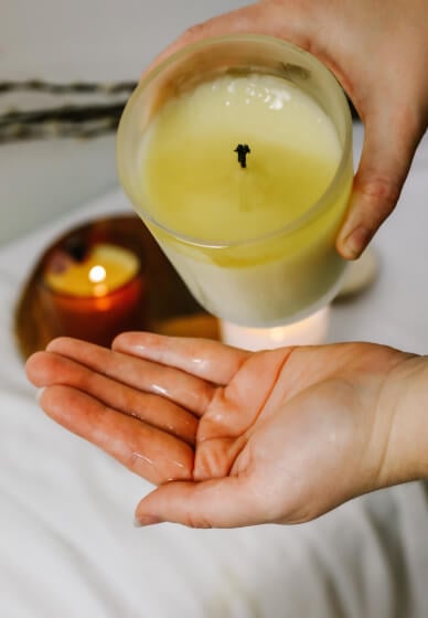 Pour and Sip Massage Candles at Home