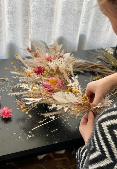 Private Dried Flower Wreath Workshop