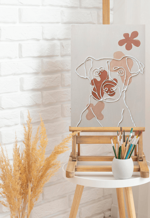 Private Paint and Sip Class: Paint Your Pet Portrait Art