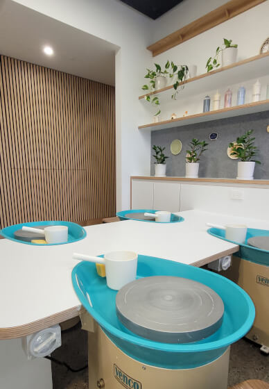 Private Pottery Wheel Class for Couples, Families, Friends