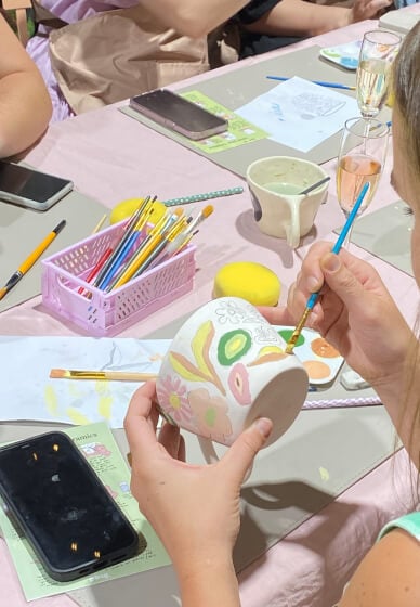 Prosecco and Pottery Painting Workshop