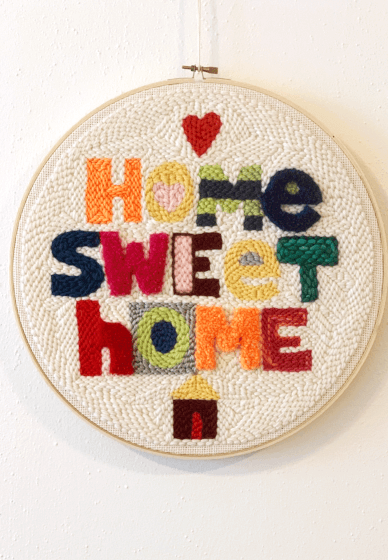 Punch Needle Craft Box / Kit: Home Sweet Home