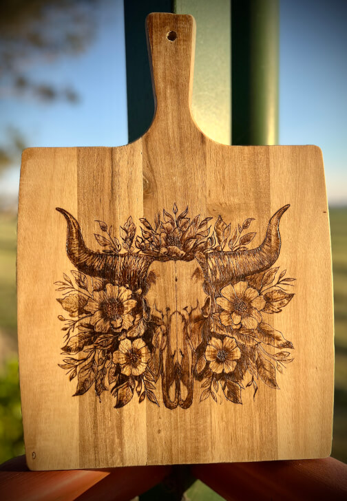 Pyography Workshop: Serving Board and Utensil